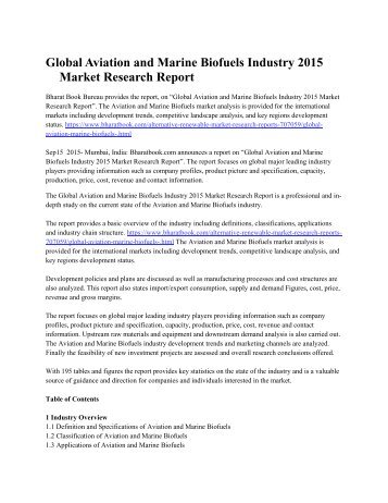Global  Aviation and Marine Biofuels Industry 2015 Market  Research  Report.pdf