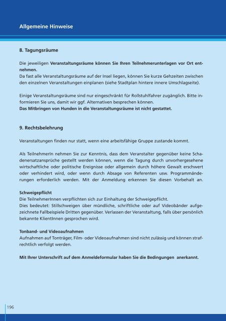 Fort- und Weiterbildung in Psychotherapie - Lindauer ...