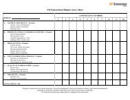 4-H Educational Display Score Sheet