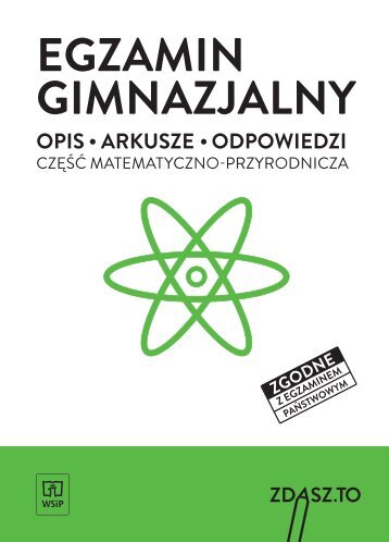 Egzamin gimnazjalny. Arkusze. Część matematyczno-przyrodnicza