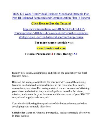 strategic plan part i conceptualizing a business strategic plan part i conceptualizing a business