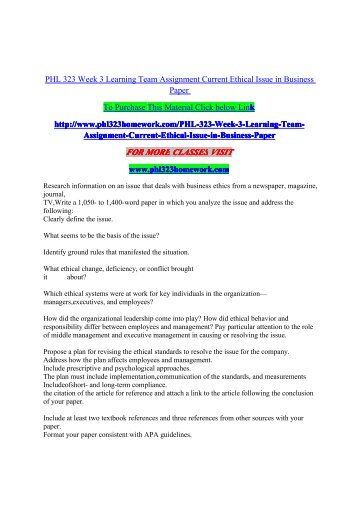 week 6 current ethical issues paper Prepare an 8-page paper (not including the title and reference pages) that assesses a legal/ethical issue or situation relating to a current. week 6 current ethical issues paper Prepare an 8-page paper (not including the title and reference pages) that assesses a legal/ethical issue or situation relating to a current.