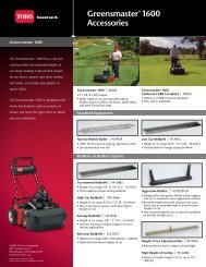 Greensmaster® 3250-D Accessories - Toro