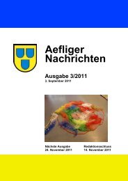 1 Aefliger Nachrichten Ausgabe 3/2011 - Aefligen