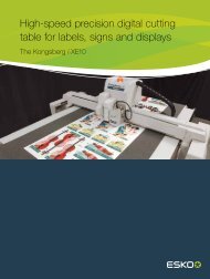 High-speed precision digital cutting table for labels signs and displays