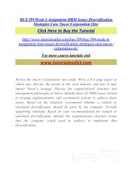 BUS 599 Week 4 Assignment HRM Issues Diversification Strategies Case Nucor Corporation (Str). /Tutorialoutlet