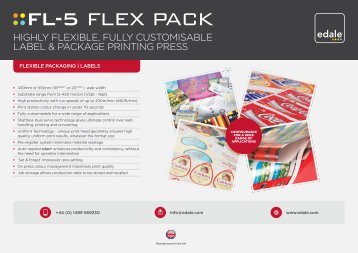 HIGHLY FLEXIBLE FULLY CUSTOMISABLE LABEL & PACKAGE PRINTING PRESS
