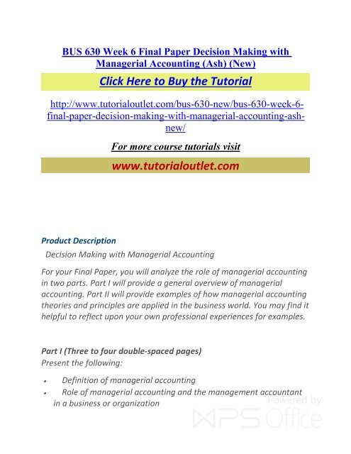 Decision Making Examples In Business