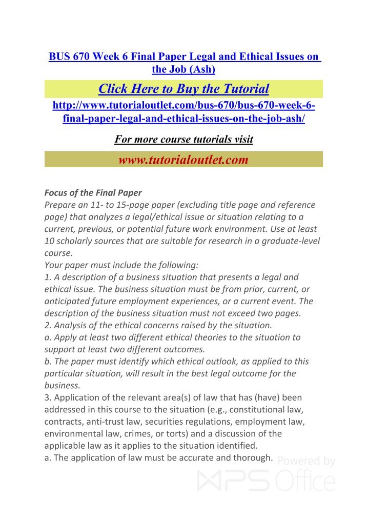 bus670 week 6 discussion 2 Ashford university bus670 legal environment - free download as (rtf), pdf file (pdf), text file (txt) or read online for free edu 656 week 2 discussion 1. bus670 week 6 discussion 2 Ashford university bus670 legal environment - free download as (rtf), pdf file (pdf), text file (txt) or read online for free edu 656 week 2 discussion 1.