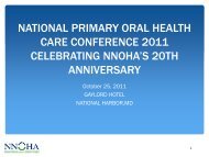 CARE CONFERENCE 2011 CELEBRATING NNOHA’S 20TH ANNIVERSARY
