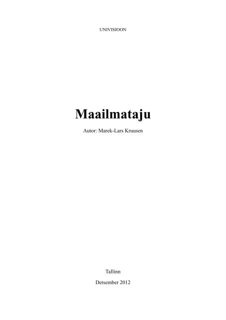 Maailmataju 1