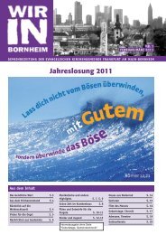 Februar/März 2011 - Wir in Bornheim