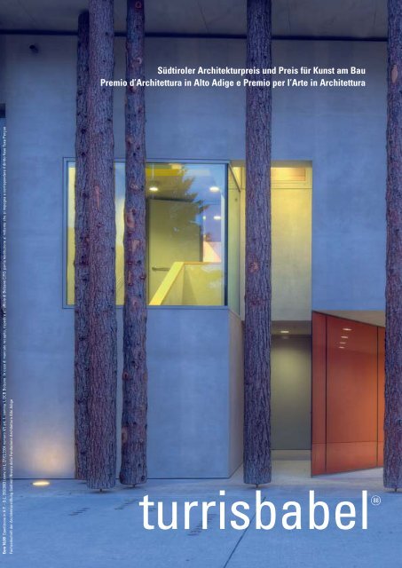 Preis Premio Architekturstiftung Sudtirol