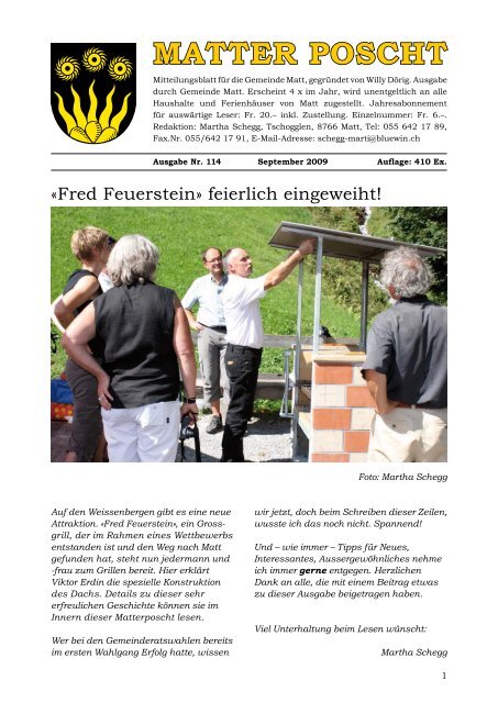 Matter Poscht Weissenberge
