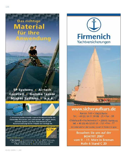 AUSGABE 01 / 2007 | FEBRUAR / MÄRZ WWW ... - Sailing Journal