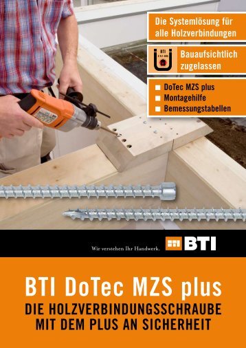 BTI DoTec MZS plus - BTI Befestigungstechnik GmbH & Co. KG