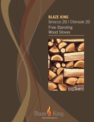 Blaze King Sirocco 20 / Chinook 20 Free Standing Wood Stoves