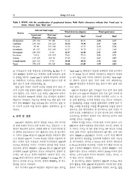 근소만에서 영양염의 조석 및 계절 변화 서해