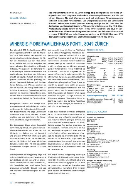 Schweizer Solarpreispublikation 2012 - Solar Agentur Schweiz