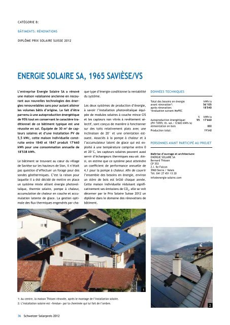 Schweizer Solarpreispublikation 2012 - Solar Agentur Schweiz