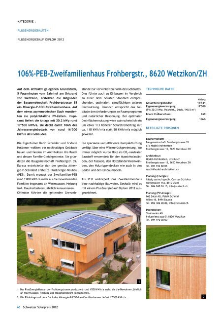 Schweizer Solarpreispublikation 2012 - Solar Agentur Schweiz