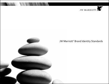 JW MarriottÂ® Brand Identity Standards