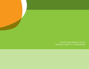 Courtyard Brand voice graphic identity standards