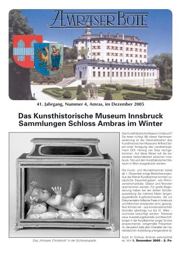 Das Kunsthistorische Museum Innsbruck Sammlungen ... - Amras