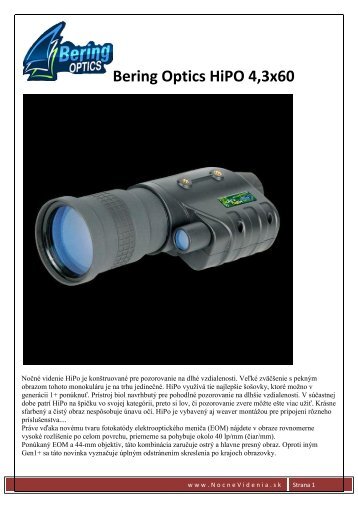 Bering Optics HiPO 4,3x60