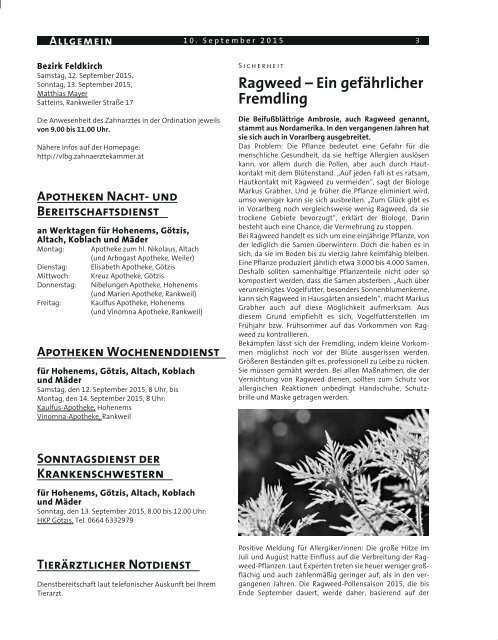 Gemeindeblatt