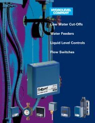 Low Water Cut-Offs Water Feeders Liquid Level Controls Flow Switches