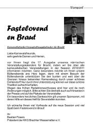 Fastelovend en Braut - Kinderkarnevalsgesellschaft Brachter ...