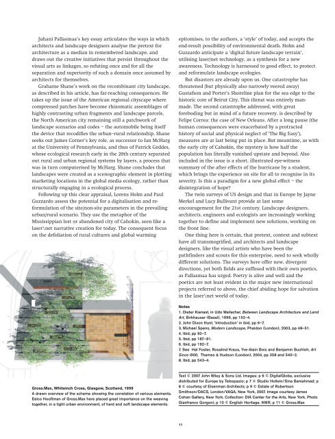 Landscape Architecture: Landscape Architecture: - School of ...