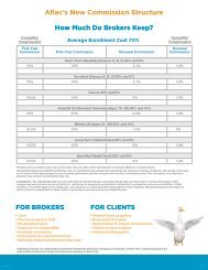 Aflac’s New Commission Structure How Much Do Brokers Keep?