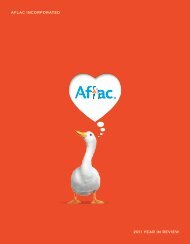 Aflac Incorporated 2011 Year in Review