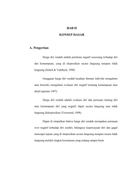 Bab Ii Konsep Dasar A Pengertian