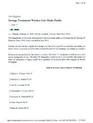 Sewage Treatment Worker List Made Public - Local 1320. New York ...