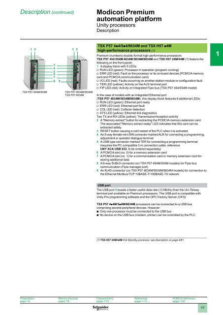 Automation platform Modicon Premium