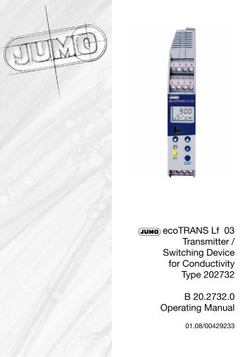 ecoTRANS Lf 03 Transmitter / Switching Device for Conductivity ...