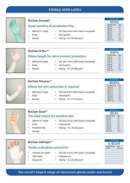 Sterile Latex Bioclean
