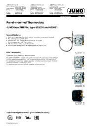 Panel-mounted Thermostats
