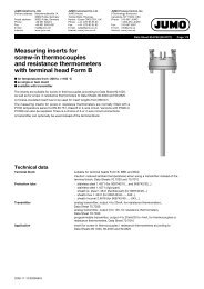 Measuring inserts for screw-in thermocouples and resistance ...