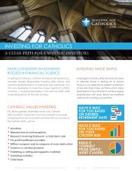 INVESTING FOR CATHOLICS