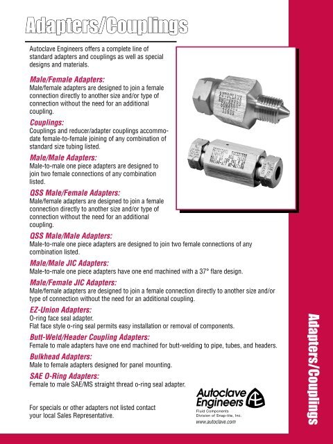 Adapters/Couplings