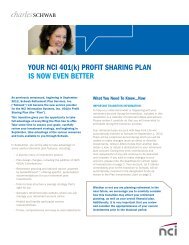 Your NCI 401(k) Profit Sharing PLAN Is Now Even Better