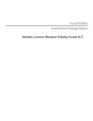 NetJets Current 'Window' Fidelity Funds N-Z Fund ... - SchwabPlan