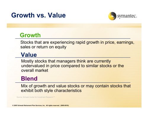growth vs value growth s schwabplan login