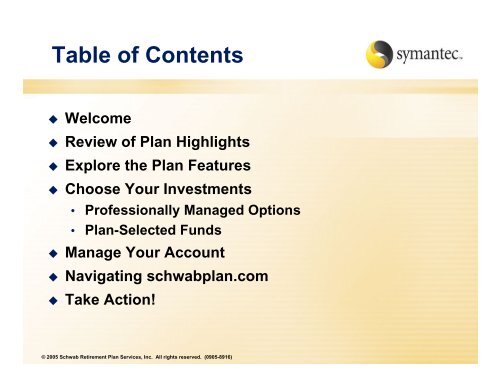 Symantec Corporation Section 401(k) Plan