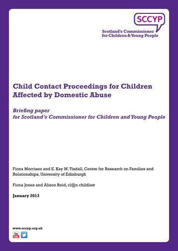 Child Contact Proceedings for Children Affected by Domestic Abuse