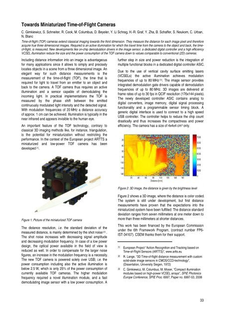 CSEM Scientific and Technical Report 2008